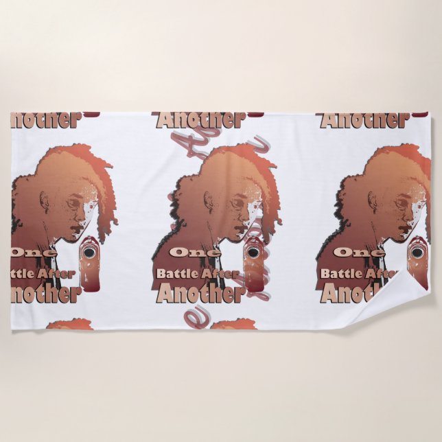 Toalla De Playa One Battle After Another – Cinematic Movie-Inspire (Anverso)