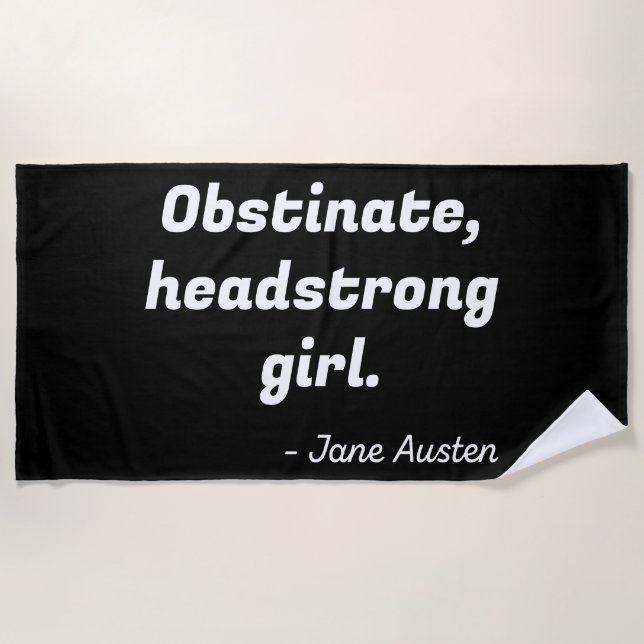 Toalla De Playa Orgullo y prejuicio (Anverso)