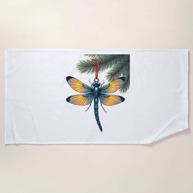 Toalla De Playa Ornament Dragonfly (Anverso)