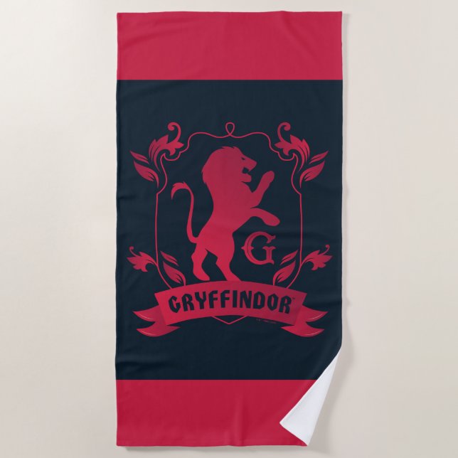 Toalla De Playa Ornate GRYFFINDOR™ House Escudo (Anverso)