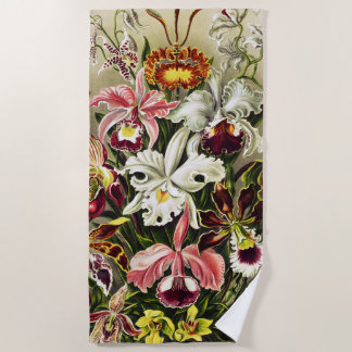 Toalla De Playa Orquídeas Orchideae Denusblumen Ernst Haeckel