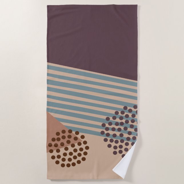 Toalla De Playa Otro Resumen De Mediados Del Siglo (Anverso)