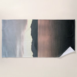 Toalla De Playa Paisaje costero artístico marino de la bahía de Ma