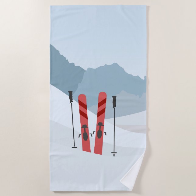 Toalla De Playa Paisaje invernal (Anverso)