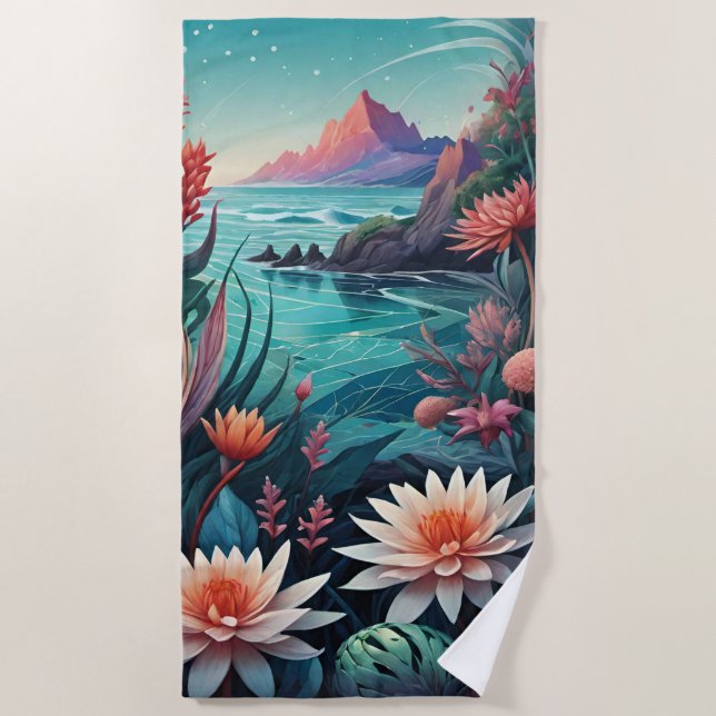 Toalla De Playa Paisaje tropical (Anverso)