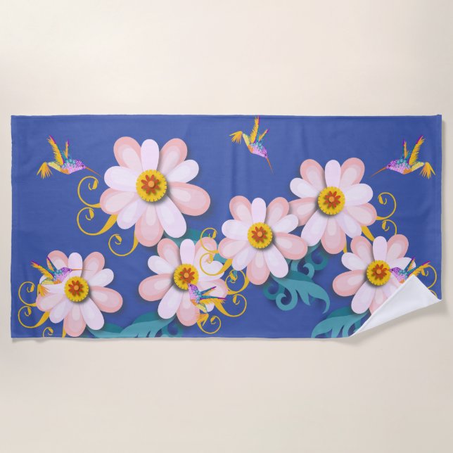 Toalla De Playa Pájaro colorido (Anverso)