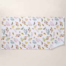 Toalla De Playa Pájaros coloridos