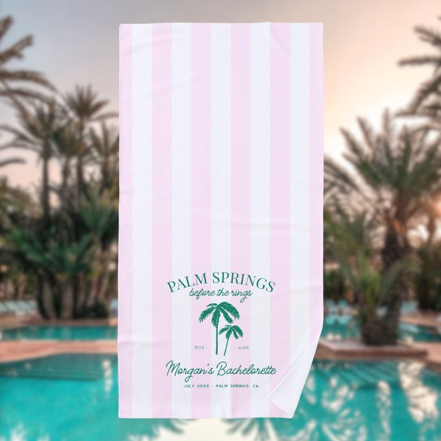 Toalla De Playa Palm Springs Antes de la Despedida de Soltera (Subido por el creador)