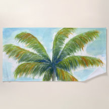 palmera tropical Beach en un día soleado