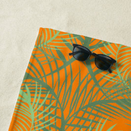 Toalla De Playa Palmeras Verano Tropical Neon Playa