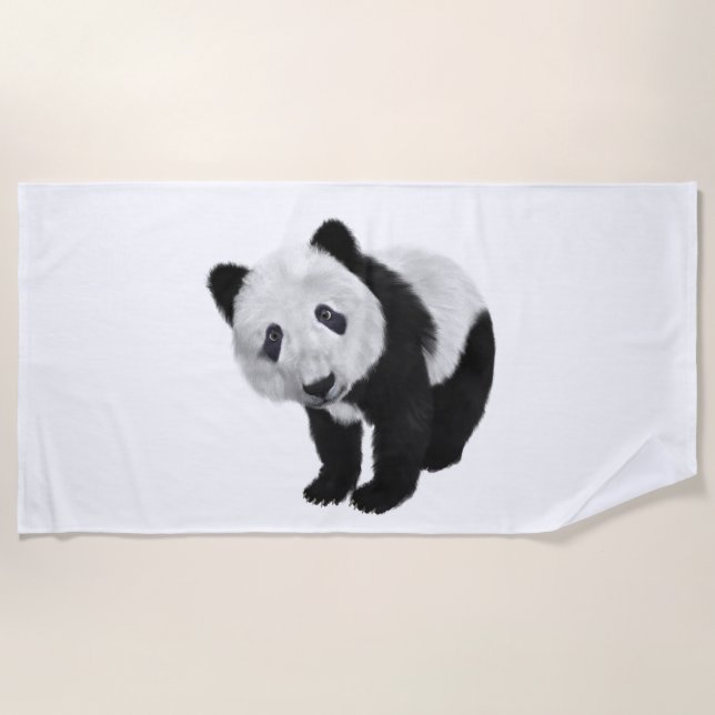 Toalla De Playa Panda Cub (Anverso)