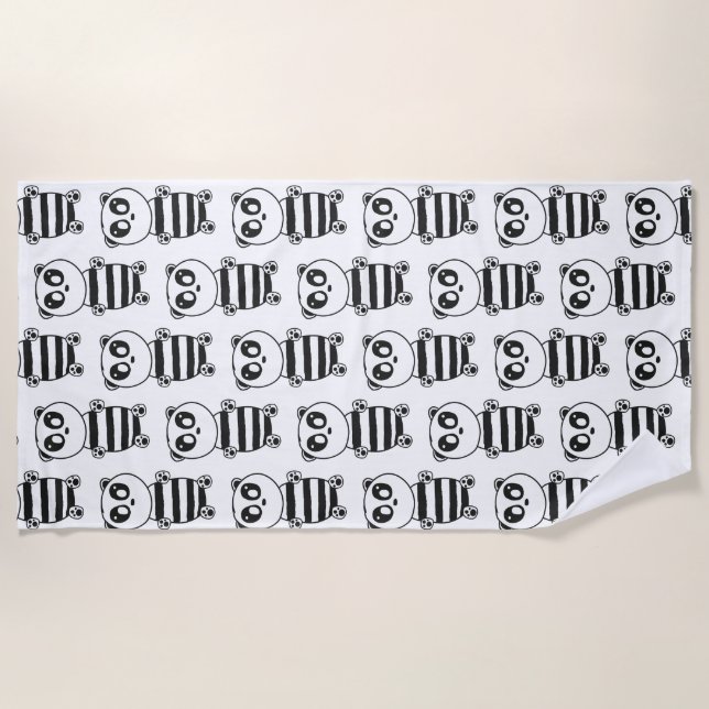 Toalla De Playa Panda Kids (Anverso)