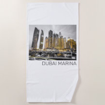 Panorama de Vintage de Dubai Marina City UAE