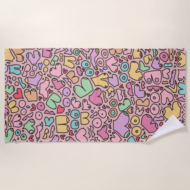 Toalla De Playa Papel de envolver (Anverso)