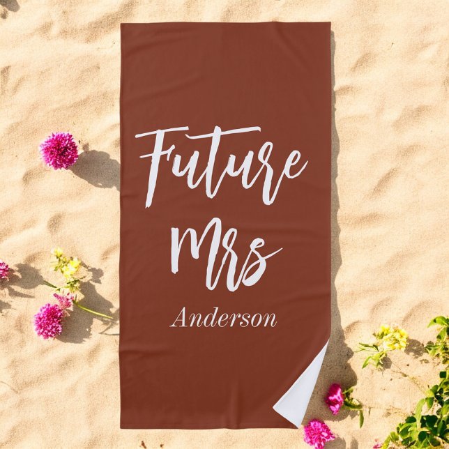 Toalla de playa para despedida de soltera Future M (Subido por el creador)