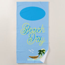 Toalla de playa para día de playa