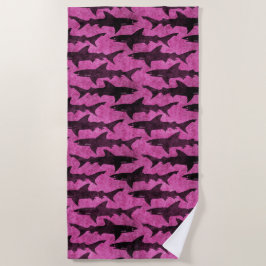 Toalla De Playa Para el chica que ama tiburones