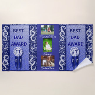 Toalla de playa para el mejor padre