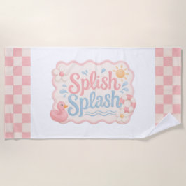 Toalla de Playa para Fiesta en Piscina Splish Spla