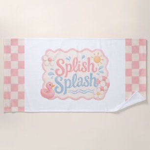 Toalla de Playa para Fiesta en Piscina Splish Spla