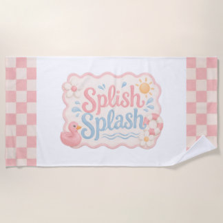 Toalla de Playa para Fiesta en Piscina Splish Spla