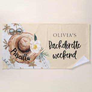 Toalla de playa para fin de semana de soltera trop