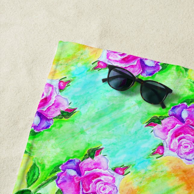 Toalla de playa para rosas (In situ)