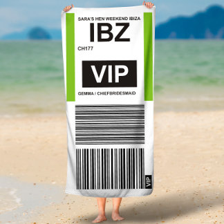 TOALLA DE PLAYA PARA VIAJES VIP