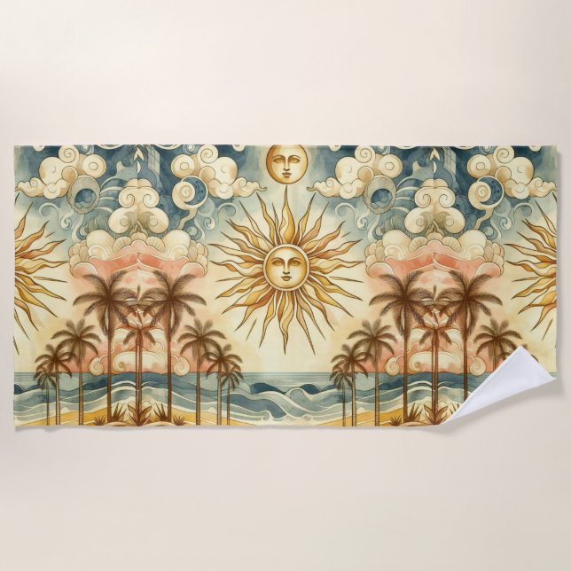 Toalla De Playa Paraíso celeste (Anverso)