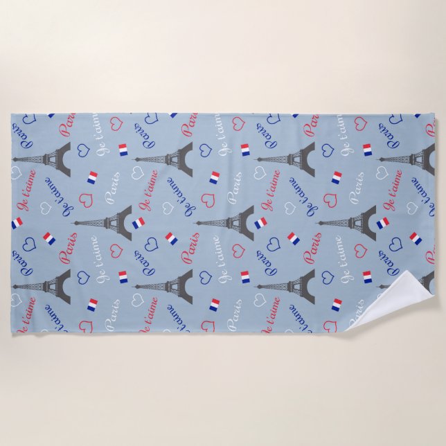Toalla De Playa París (Anverso)