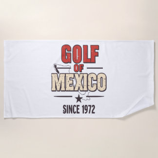 Toalla De Playa Parodia del Golf de México con el Vintage