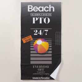 Toalla De Playa Parodia VHS en blanco 'Cinta Adhesiva' Playa de Va