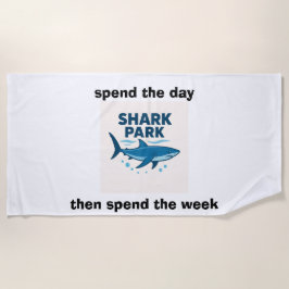 toalla de playa parque de tiburones