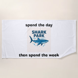 toalla de playa parque de tiburones