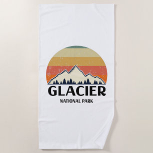 Toalla De Playa Parque nacional Glaciar Vintage
