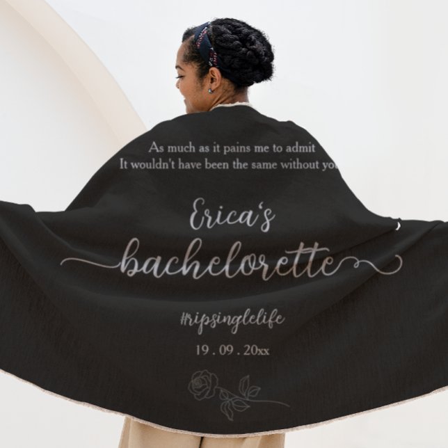 Toalla De Playa Partido de la Bachillerato Gótico Floral Negra (Subido por el creador)