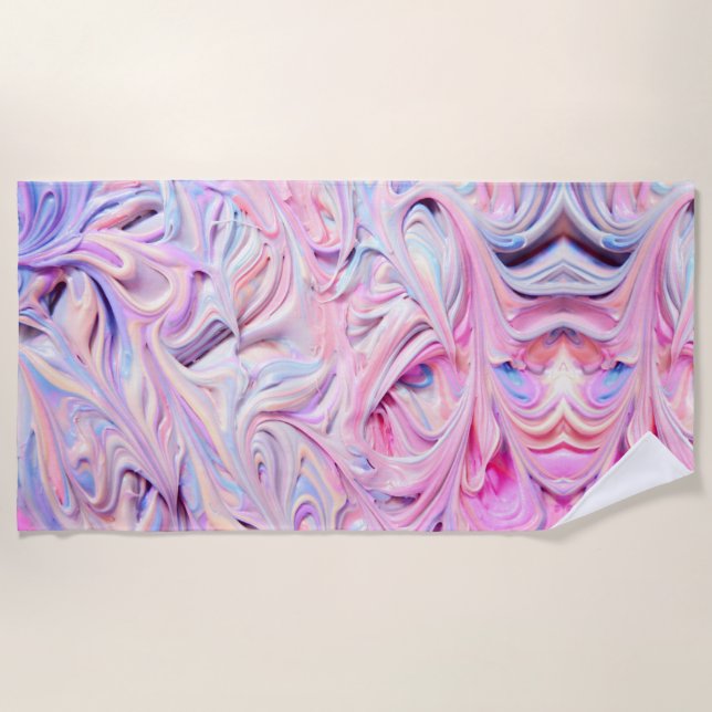 Toalla De Playa Pastel Creamy Frosting (Anverso)