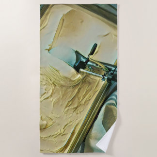 Toalla De Playa Pastel de crema de helado