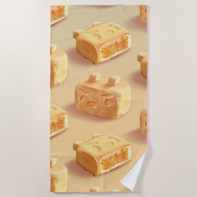 Toalla De Playa Pastel de piña (Anverso)