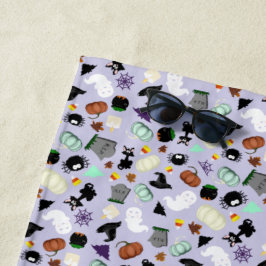Toalla De Playa Pastel Halloween