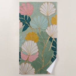 Toalla De Playa Pastel Scallop Dance