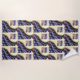 Toalla De Playa Patriotic Semiquincentennial USA 250th July 4th