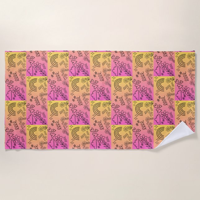 Toalla De Playa patrón (Anverso)