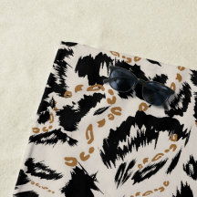 Patrón abstracto de leopardo africano bohemio