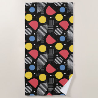 Toalla De Playa Patrón abstracto geométrico