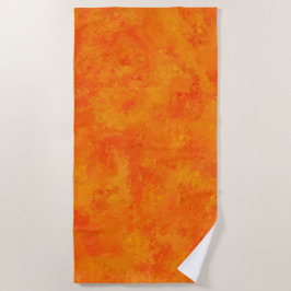 Toalla De Playa Patrón abstracto naranja