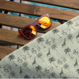 Toalla De Playa Patrón africano de sabana, personalizado