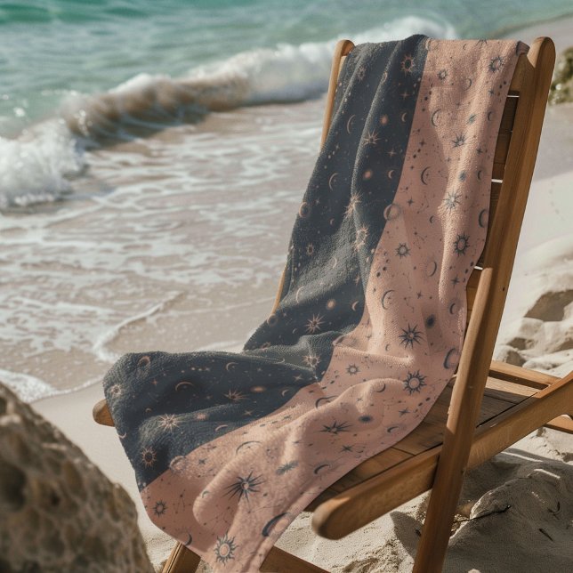 Toalla De Playa Patrón celestial místico sin soldadura (Subido por el creador)