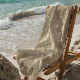 Toalla De Playa Patrón celestial místico sin soldadura