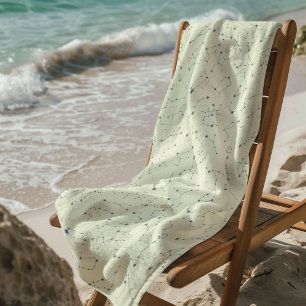 Toalla De Playa Patrón celestial místico sin soldadura